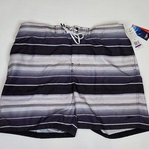 Speedo Swim Trunk Boardshort E-Board Striped Mens Size 2XL